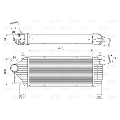 Billede af VALEO 818608 Intercooler uden EGR ventil