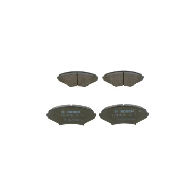 Billede af BOSCH 0 986 494 220 Bremseklodser Low Metallic med akustisk advarsel for slid anti knirke plade, monteringsvejledning MAZDA: RX 8