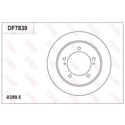 Billede af TRW DF7839 Bremseskiver 289 10 5 139,7 fuldstændigt lakeret SUZUKI: Jimny IV SUV, SUV