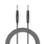 Billede af Mono Audio kabel 6.35 mm Hanstik Nikkelplateret 1.50 m Runde PVC