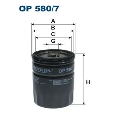 Billede af FILTRON OP 580/7 Oliefilter 13/16 16 UNF Påskruet filter LAND ROVER: Freelander I SUV, Discovery 1, MG: MGF Cabriolet, ZT T Stationcar, Sedan