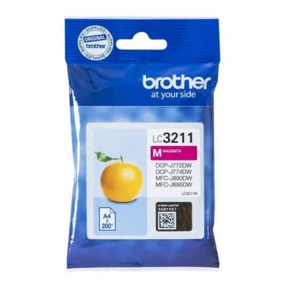 Billede af Brother LC3211 M magenta blækpatron 200 sider original LC3211M