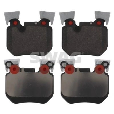 Billede af SWAG 20 91 6767 Bremseklodser bagaksel Forberedt til slidindikator BMW: 3 Touring, Sedan, 1 Hatchback