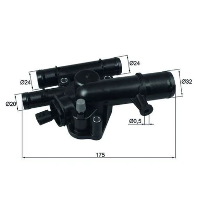 Billede af MAHLE ORIGINAL TI 243 89 Termostat med pakning RENAULT: MEGANE 3 Grandtour, 2 Kombi