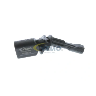 Billede af VEMO Original Quality V10 72 1058 ABS sensor Bagaksel højre uden kabel til køretøjer med Hall princip, aktiv 2 12 sort D form