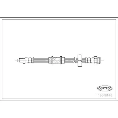 Billede af CORTECO 19018148 Bremseslange foraksel 385 FIAT: Uno Hatchback