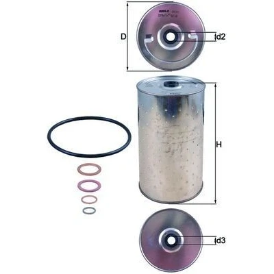 Billede af MAHLE ORIGINAL OX 30D Oliefilter Filterindsats MERCEDES BENZ: T2/L Van / Stationcar, Ladvogn/Chassis