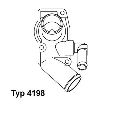 Billede af WAHLER 4198.92D Termostat 92 med pakning OPEL: Astra G Caravan, CC