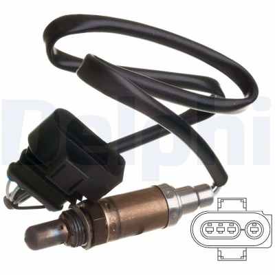 Billede af DELPHI ES10568 12B1 Lambdasonde Fingersonde, opvarmet VOLKSWAGEN: GOLF 3, TRANSPORTER 4, 4 Bus, AUDI: A6 C5 Avant, A4 B5 Sedan
