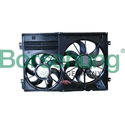 Billede af Borsehung B19251 Køleventilator 300W+200W med gasspjældstyring VOLKSWAGEN: GOLF 5, Touran I, 6, AUDI: A3 Hatchback, A1 TT Coupe