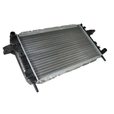 Billede af THERMOTEC D7G021TT Radiator plastik, Aluminium til køretøjer uden klimaanlæg 360 600 34 manuelt gear Mekanisk fuget køleripper FORD: Sierra Mk2 Sedan