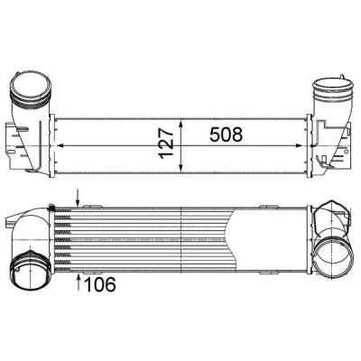 Billede af MAHLE ORIGINAL CI 490 000S Intercooler
