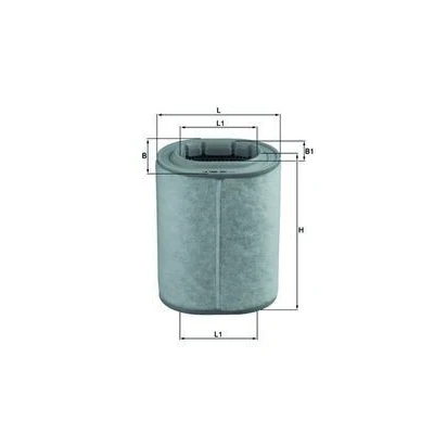 Billede af MAHLE ORIGINAL LX 1460 Luftfilter 238,0 136 179,5, 112,0 Filterindsats LAND ROVER: Range Rover 3