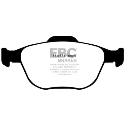 Billede af EBC Brakes DP41641R Bremseklodser foraksel FORD: Focus Mk1 Stationcar, Hatchback