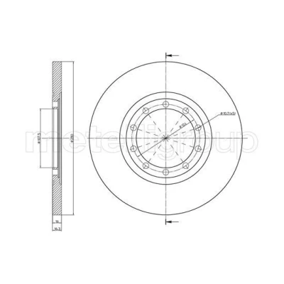Billede af Bremseskive METELLI 23 0998C