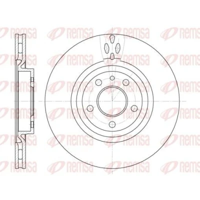 Billede af REMSA 6315.11 Bremseskiver foraksel 284, 284 22 5 ventileret ALFA ROMEO: Spider, GTV