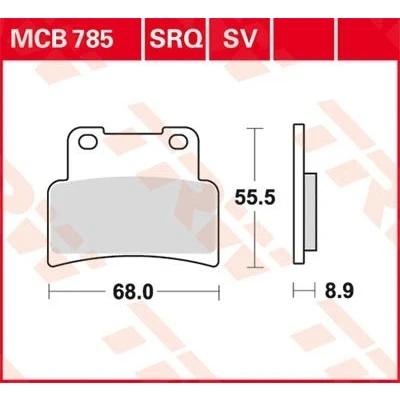 Billede af TRW Organic Allround MCB785 Bremseklodser