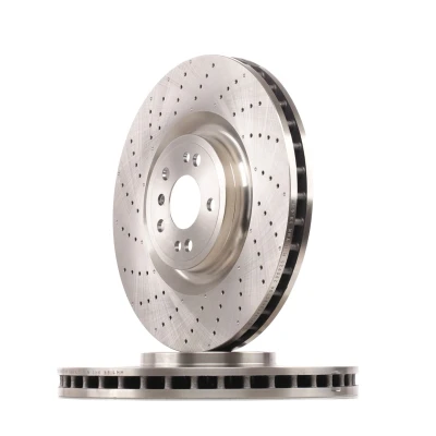 Billede af BREMBO COATED DISC LINE 09.A960.21 Bremseskiver 375 36 5 perforeret/indv. ventileret coatet højkarboniseret med skruer MERCEDES BENZ: GL, GLE SUV