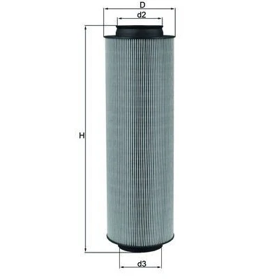 Billede af MAHLE ORIGINAL LX 791 Luftfilter 336,0 105,5 Filterindsats MERCEDES BENZ: A klasse