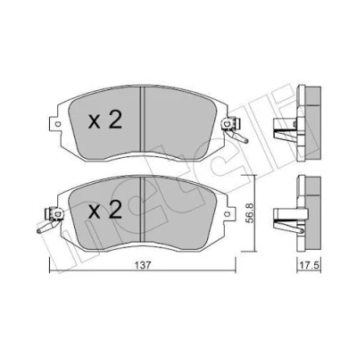 Billede af Bremseklodser METELLI 22 0500 1