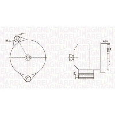 Billede af MAGNETI MARELLI 063731586010 Generator 12V 70A SKODA: Fabia 1 Combi, I Sedan