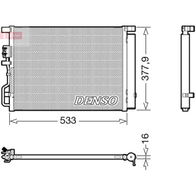 Billede af DENSO DCN41018 Kondensator med tørrer R 134a
