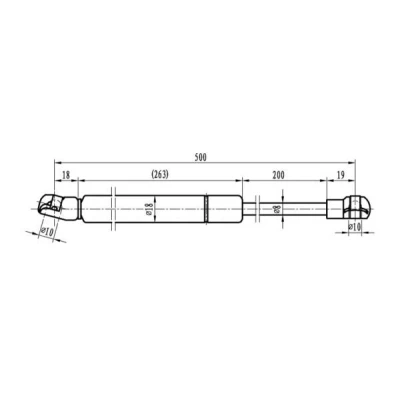 Billede af MAPCO 91815 Gasfjeder Motorhjelm 190 VOLKSWAGEN: Lupo / 3L