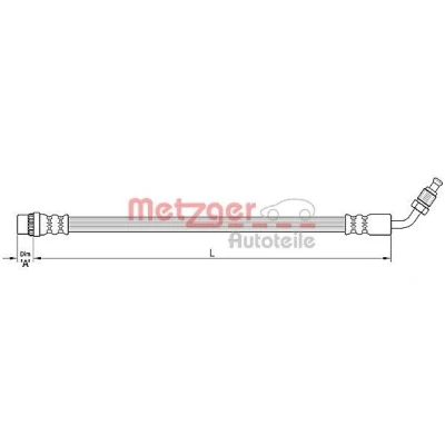 Billede af METZGER 4110210 Bremseslange 460
