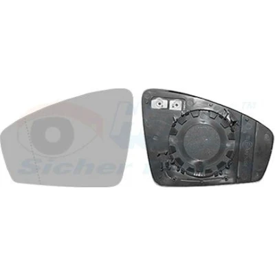 Billede af VAN WEZEL 5747837 Spejlglas venstre VOLKSWAGEN: Tiguan II