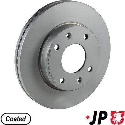 Billede af JP GROUP 3563102200 Bremseskiver foraksel 257 24 4 ventileret coatet HYUNDAI: Matrix, Elantra III Hatchback