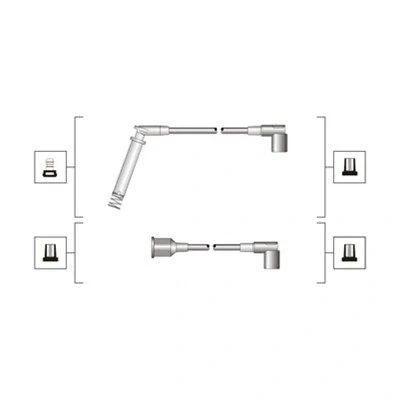 Billede af MAGNETI MARELLI 941319170045 Tændkabelsæt OPEL: Vectra A Sedan, Corsa B Hatchback