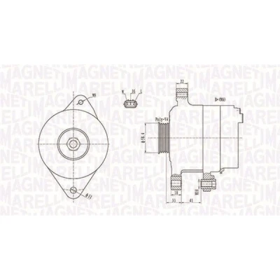 Billede af Generator MAGNETI MARELLI 063731793010