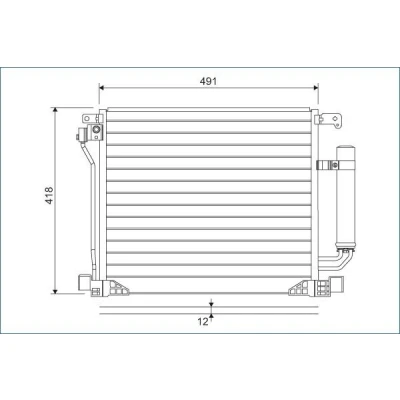 Billede af VALEO 822587 Kondensator med tørrer Aluminium 418