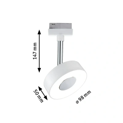 Billede af Paulmann URail Circle LED spot, rundt, i hvidt