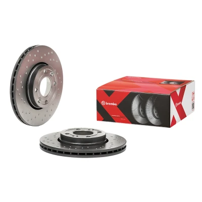 Billede af BREMBO 09.9078.2X Bremseskiver 258 22 4 perforeret/indv. ventileret coatet højkarboniseret med skruer RENAULT: Clio 4, Captur, Zoe, DACIA: Lodgy