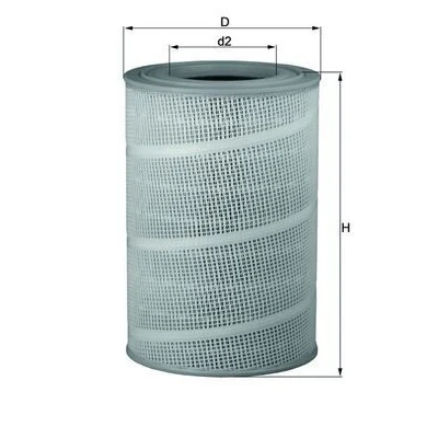 Billede af MAHLE ORIGINAL LX 714 Luftfilter 447,0 303,0 Filterindsats