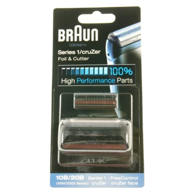 Billede af Braun 81387932 barbermaskinehoved barbermaskine 10B 20B kombipak skær SERIE1 sort (1000/2000 serie)