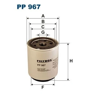 Billede af FILTRON PP 967 Brændstoffilter Påskruet filter