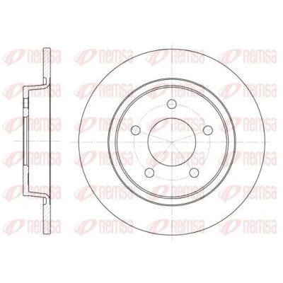 Billede af REMSA 6880.00 Bremseskiver bagaksel 279,9, 279,9 10,9 5 fuldstændigt MAZDA: 5, 3 Hatchback, Sedan