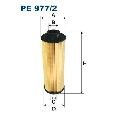 Billede af FILTRON PE 977/2 Brændstoffilter Filterindsats MAN: TGA