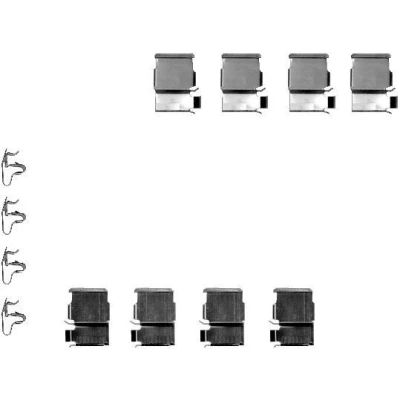 Billede af TEXTAR 82050200 Tilbehørssæt, skivebremsebelægning TOYOTA: Land Cruiser Prado 120, 70 SUV, 80