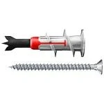 Billede af Fischer Duoblade S gipsdybel med skrue 5x 44 mm. Selvborende pakke a 20 stk