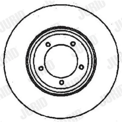 Billede af JURID 561352JC Bremseskiver 298 14 5 127 fuldstændigt coatet uden skruer LAND ROVER: Defender SUV, Discovery 1