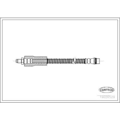 Billede af CORTECO 19026529 Bremseslange Foraksel begge sider 320 RENAULT: CLIO 2, OPEL: Insignia A Sports Tourer