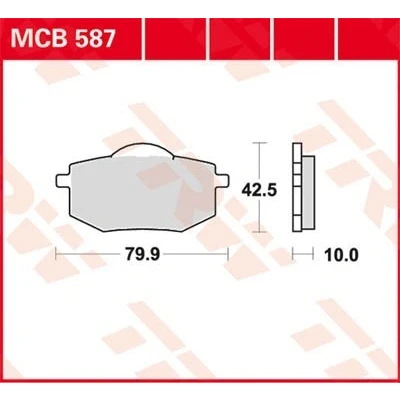 Billede af TRW Organic Allround MCB587 Bremseklodser