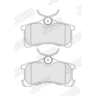 Billede af JURID 572520J Bremseklodser med akustisk advarsel for slid uden tilbehør TOYOTA: Corolla VIII Compact, Liftback, Avensis I Stationcar