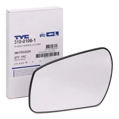 Billede af TYC 310 0106 1 Spejlglas venstre FORD: Focus 2 Kombi, MONDEO 3 Stufenheck, C Max