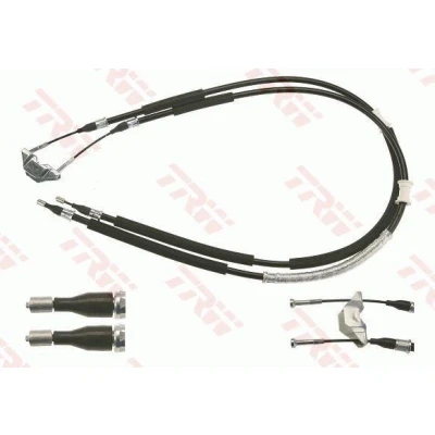 Billede af TRW GCH123 Håndbremsekabel 1254, 1060 Tromlebremse OPEL: Astra G Caravan, CC
