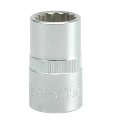 Billede af YATO YT 1277 Skraldenøgleindsats (Hexagon) DIN 3121 15 Krom vanadium stål