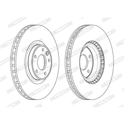 Billede af Bremseskive FERODO DDF2601C 1